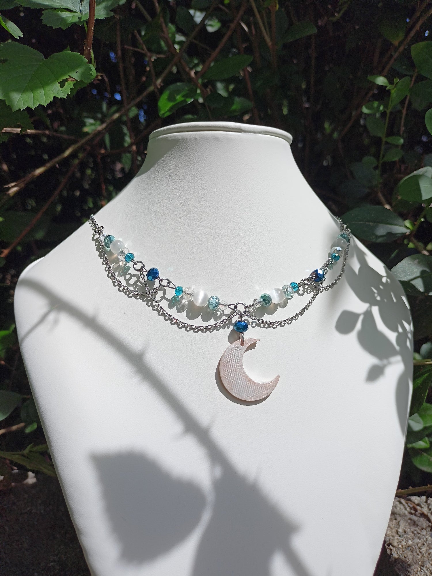 Collana Crystal Moon - selenite