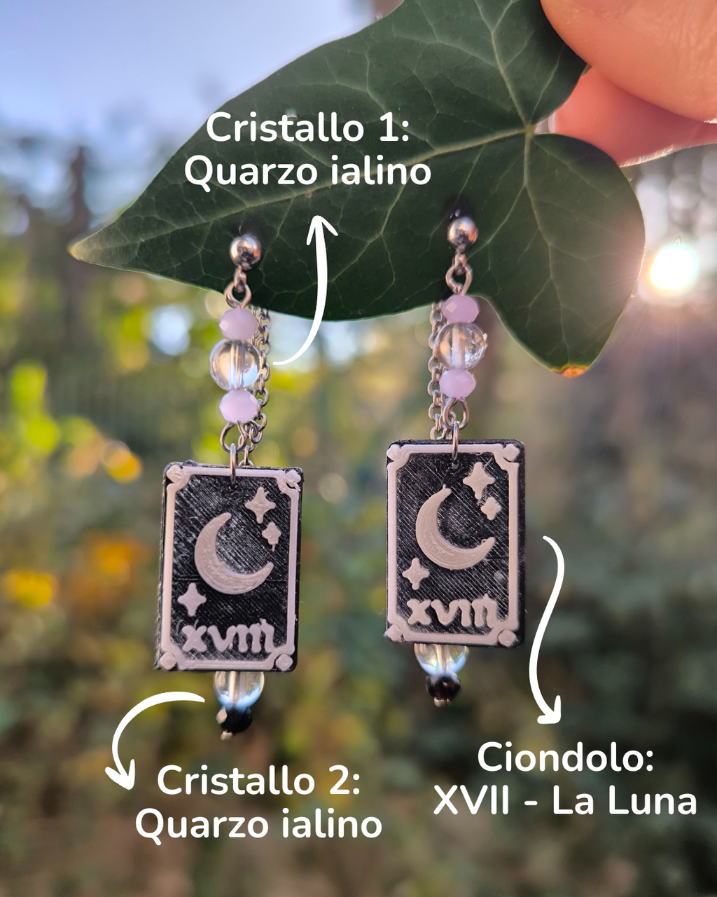 Orecchini Crystal Tarot