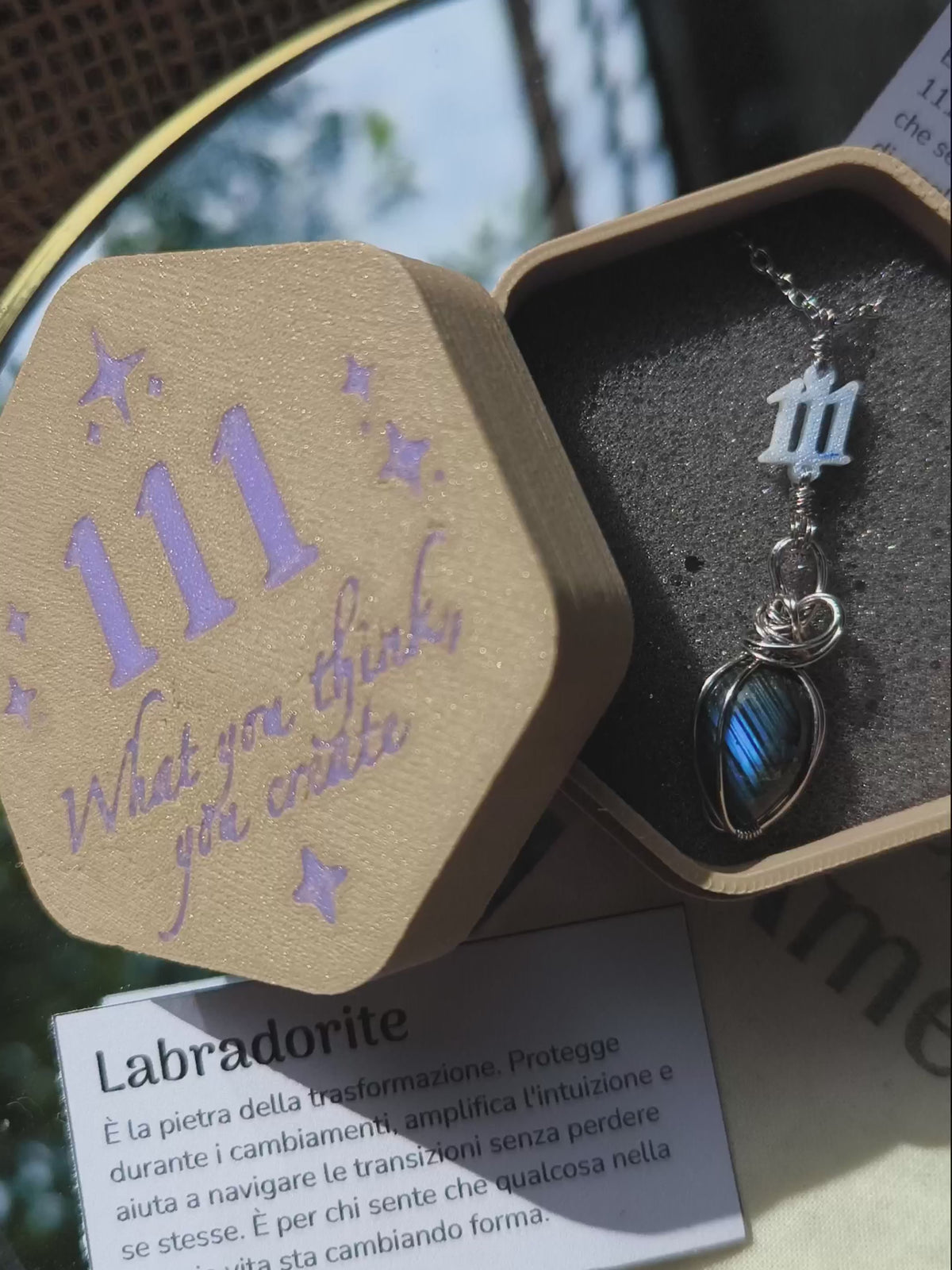 Collana Synchronicity 111 - labradorite
