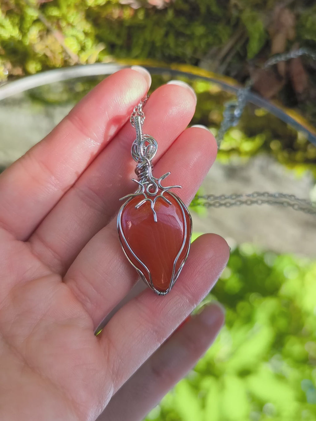 Collana Living Solstice - corniola