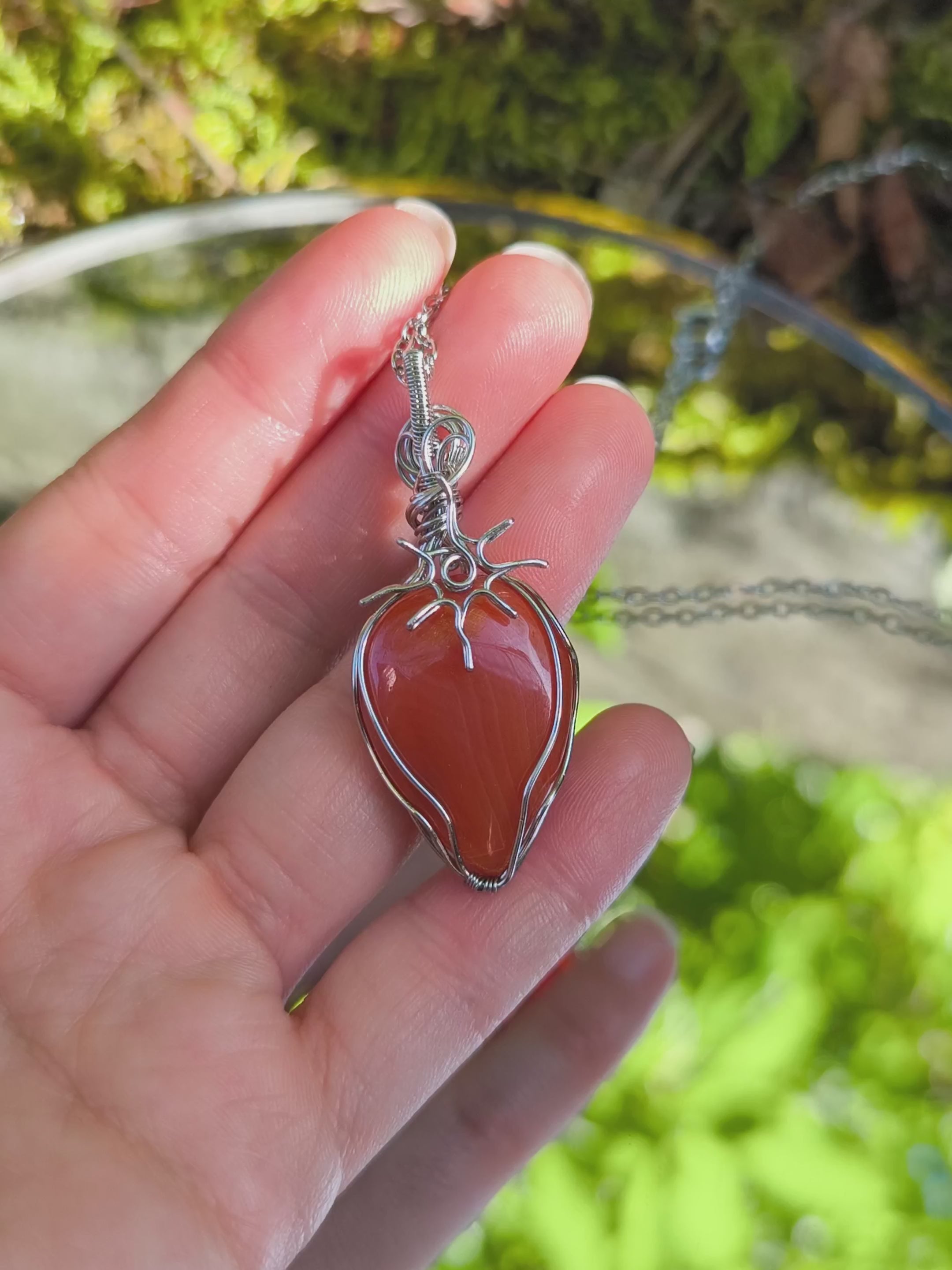 Collana Living Solstice - corniola