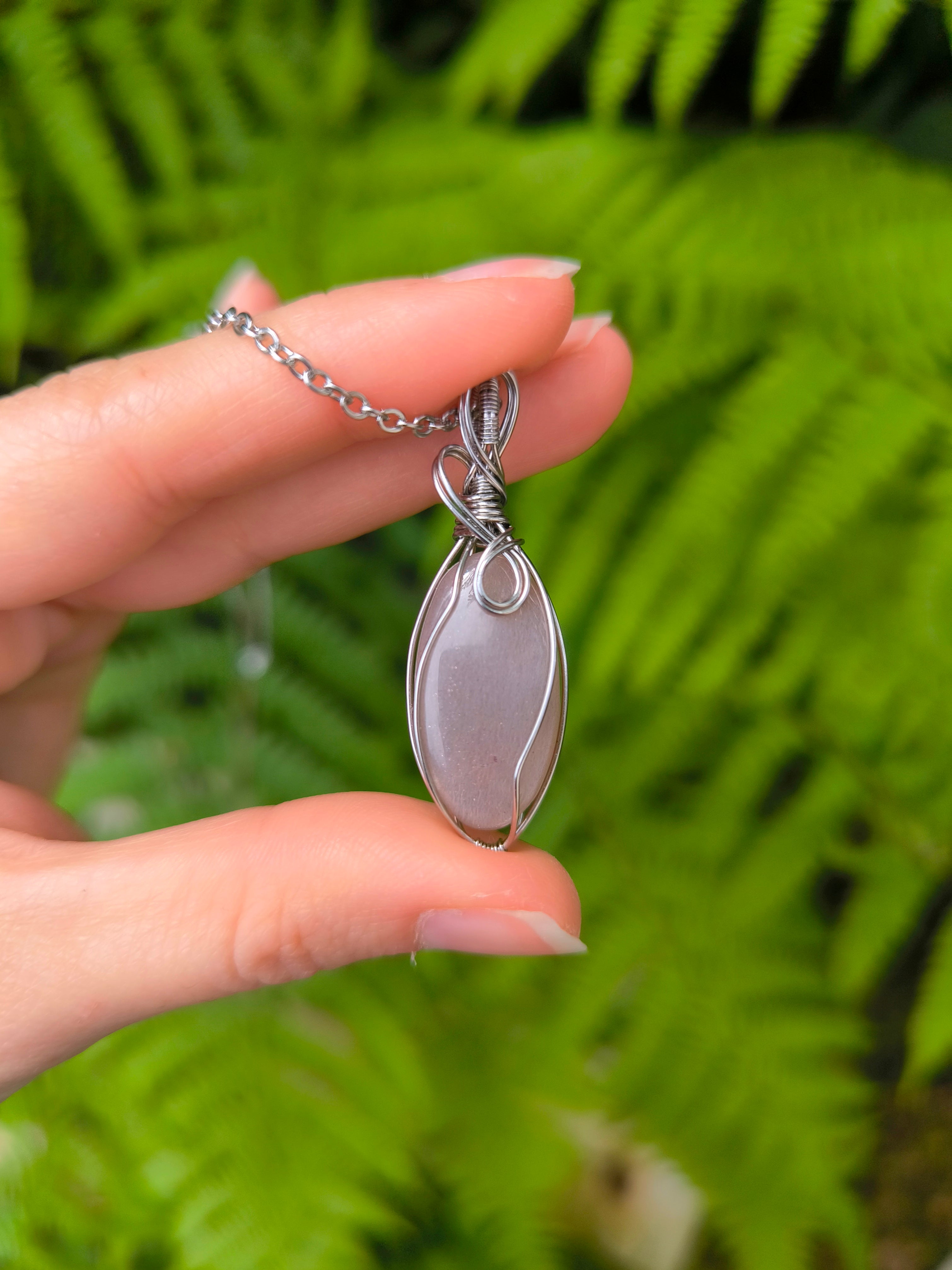 Collana Peachy – pietra di luna pesca