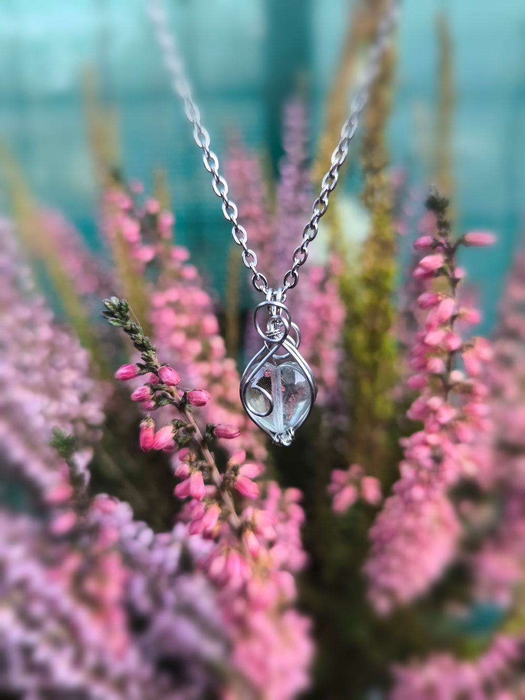 Collana Crystal Seeds Fluorite