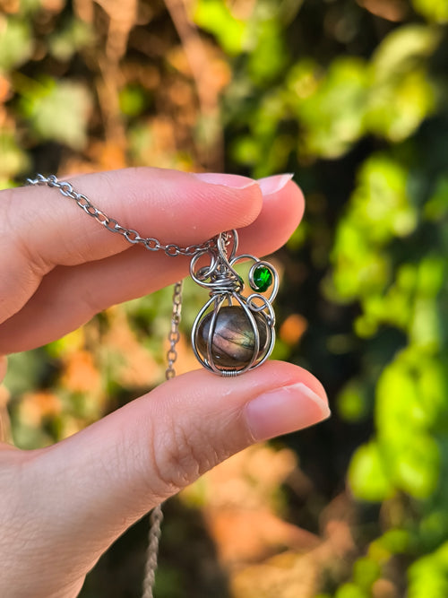 Collana zucchetta - Labradorite