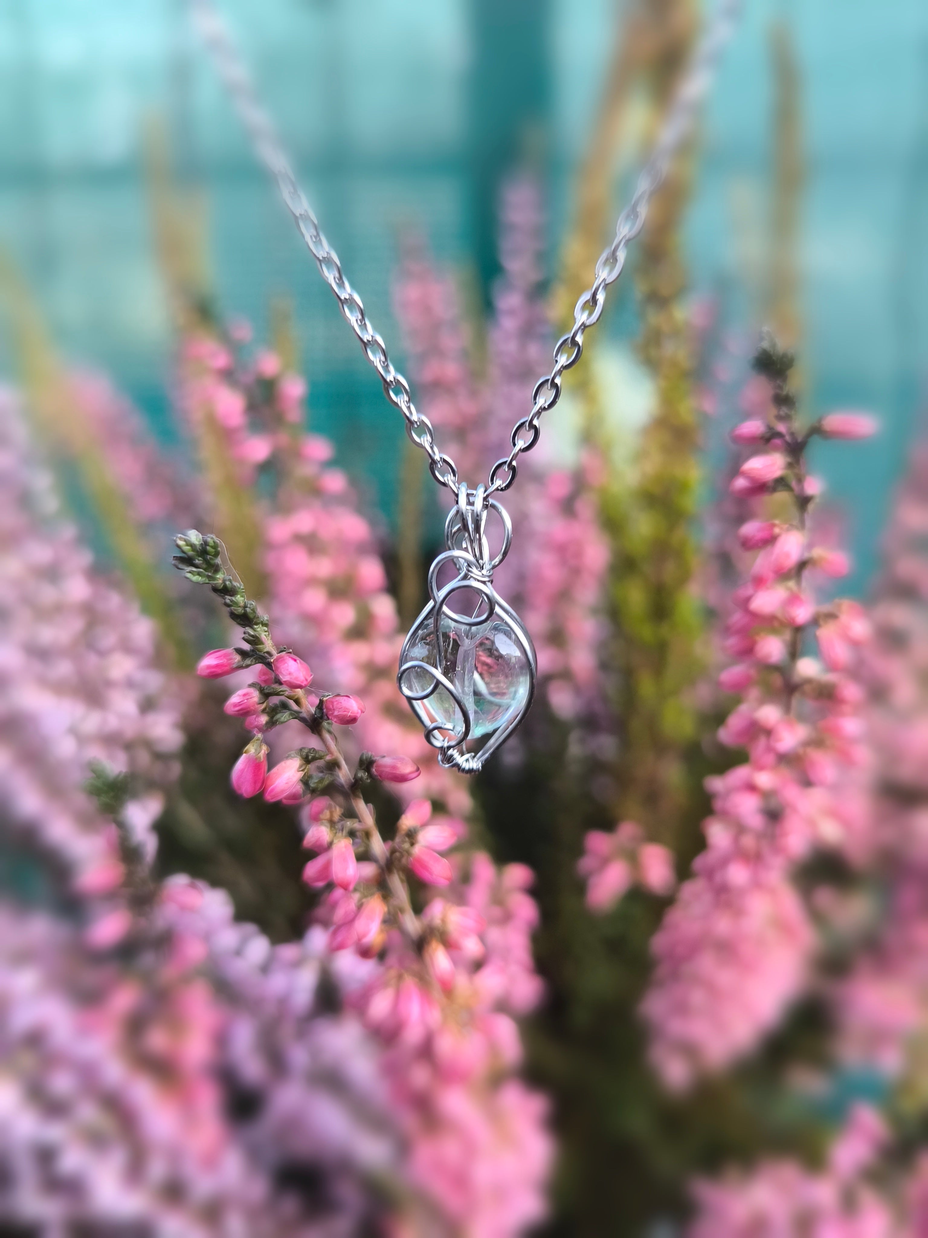 Collana Crystal Seeds Fluorite