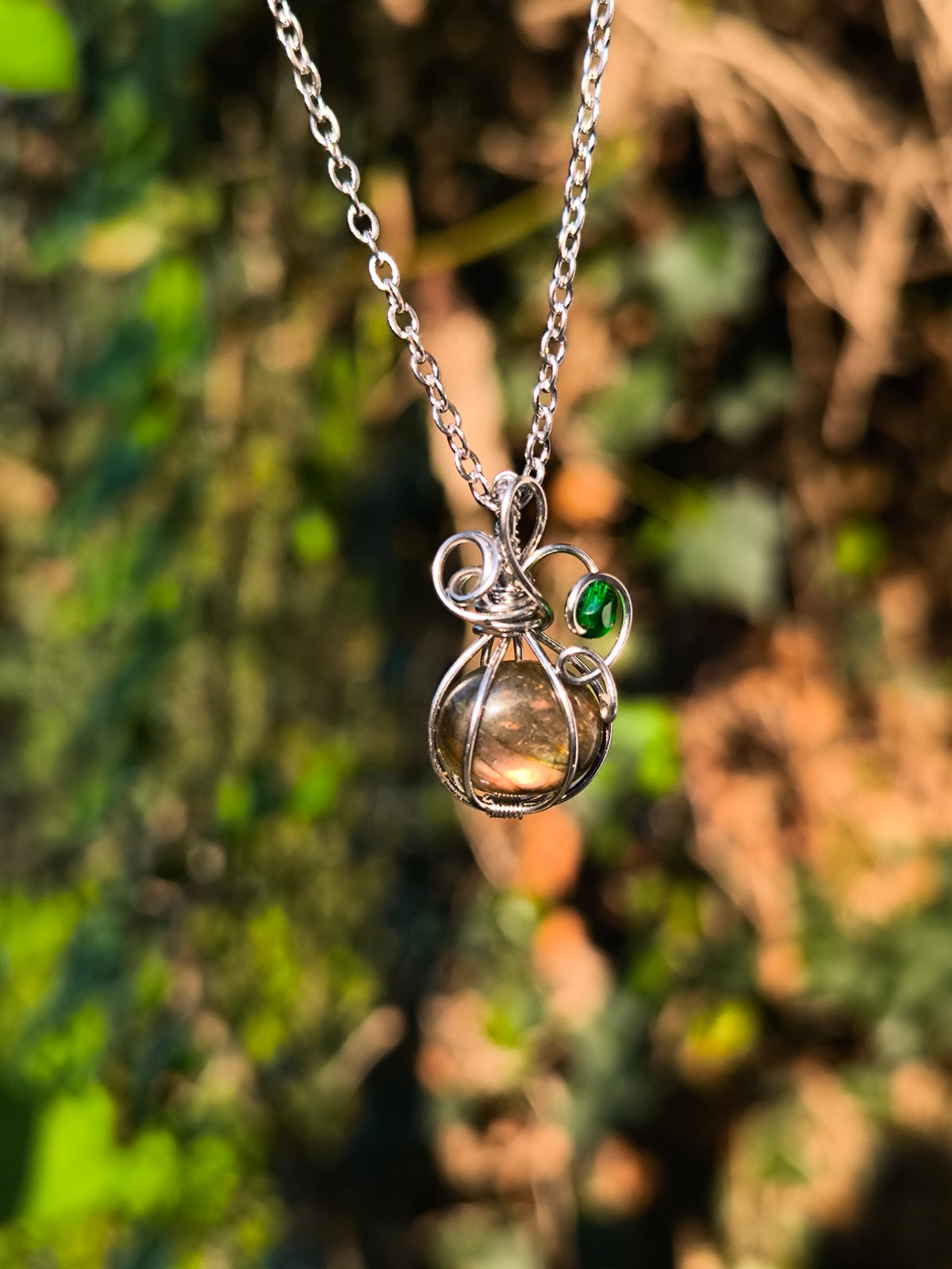Collana zucchetta - Labradorite